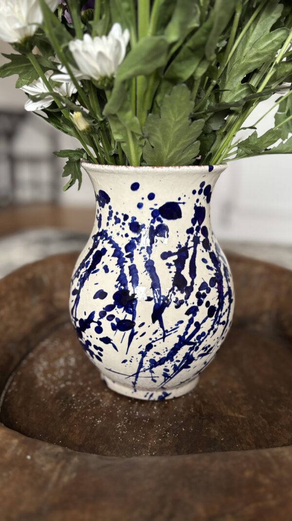 Jaspe Blue Vase