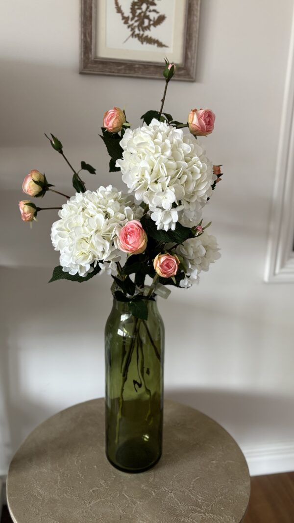 Faux White Hydrangea