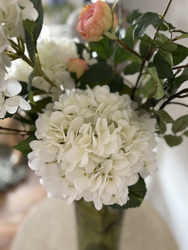 Faux White Hydrangea