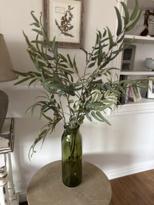 Faux long leaf eucalyptus stem