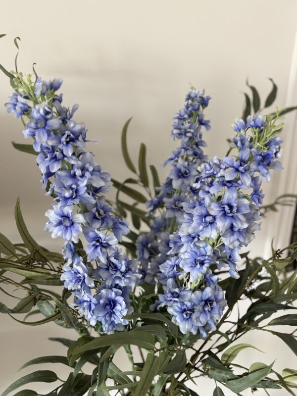 Faux Blue Delphinium Stem