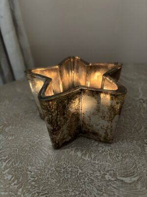 Starry night tealight holder